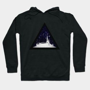 Space Mountain Geometric Border Hoodie